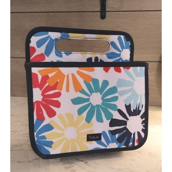 Thirty-One Organizer Double Duty Caddy In Bloomin Bouquet Retired Crafts Makeup - Picture 1 of 7